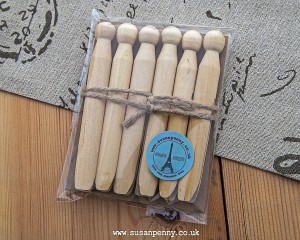 6 Dolly Pegs for Peg Dolls – Wood MIS003