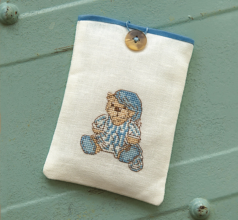 Cross Stitch sleepy time Ted