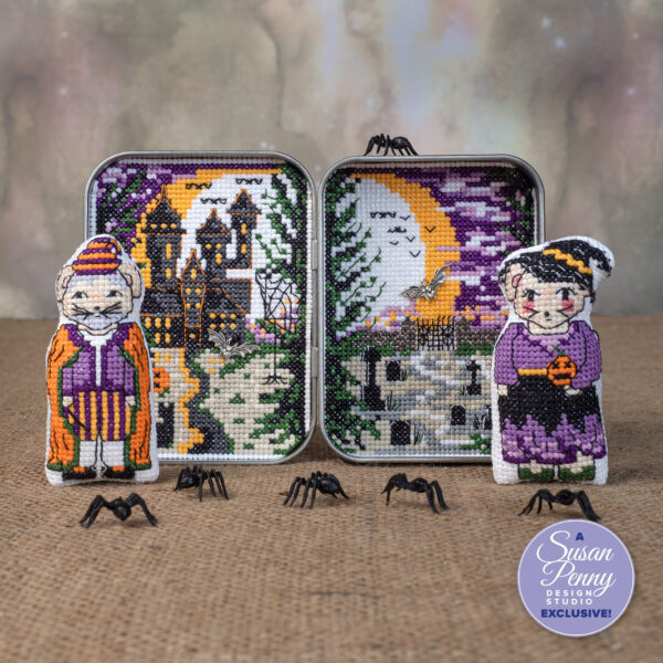 Millie & Merlin Halloween Tin Cross Stitch Kit
