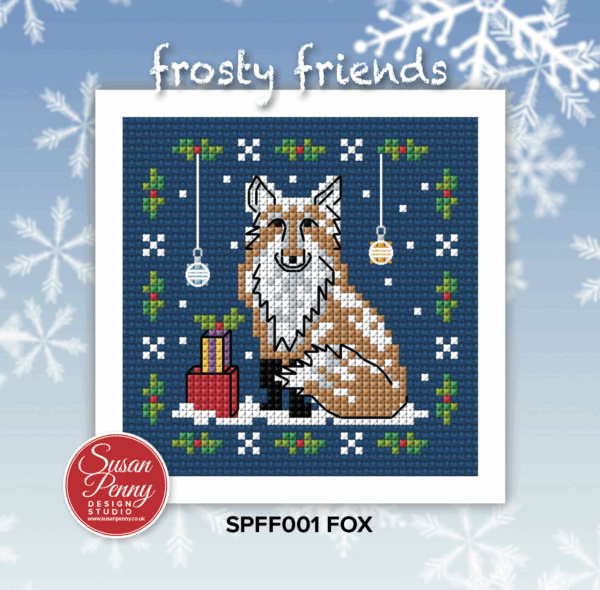 Frosty Friends – Fox Cross Stitch Card Kit