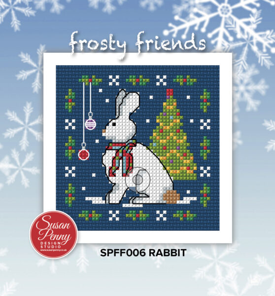 Frosty Friends – Rabbit Cross Stitch Card Kit