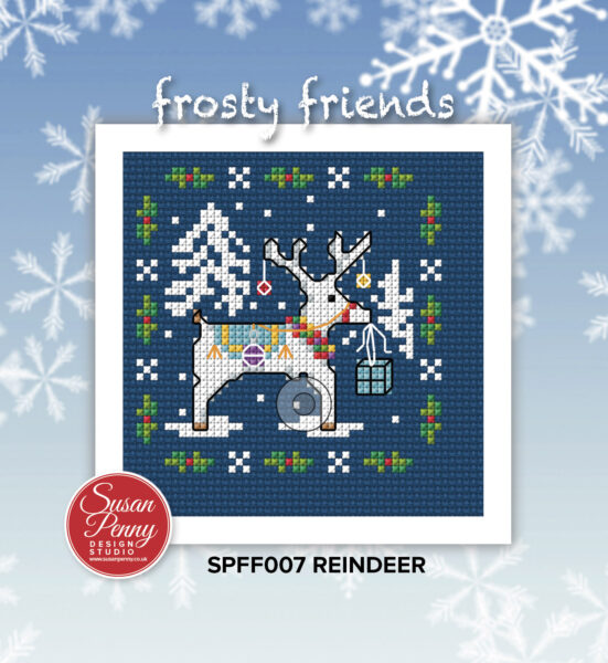 Frosty Friends – Reindeer Cross Stitch Card Kit